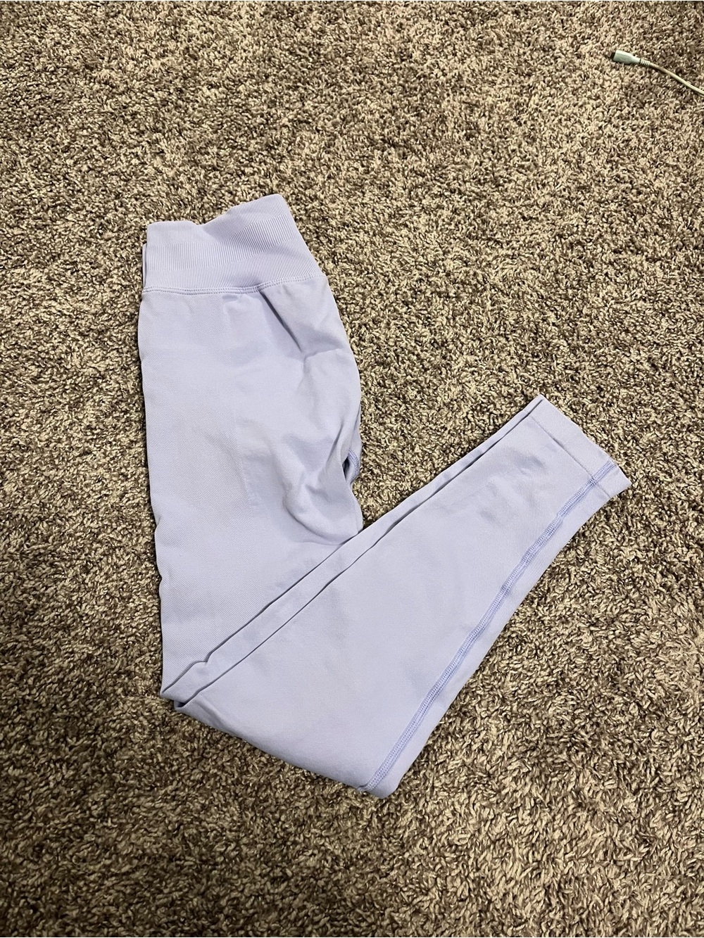 Amazon Lavender High-Waist Stretch Leggings